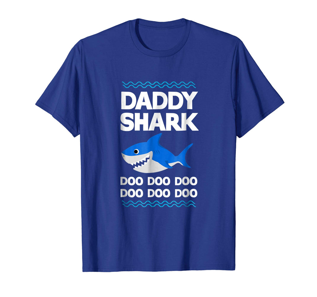 Daddy Shark T-Shirt Doo Doo Funny Baby Mommy Kids Video Tee