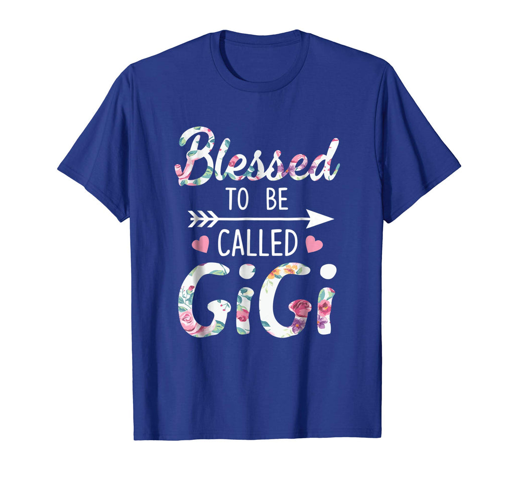 Blessed To Be Called Gigi Floral Grandma Funny T-Shirt