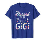 Blessed To Be Called Gigi Floral Grandma Funny T-Shirt