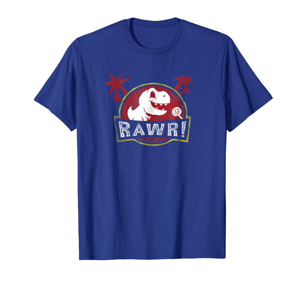 Jurassic Age Rawr Funny Cute Dinosaur Chasing Lollipop Shirt