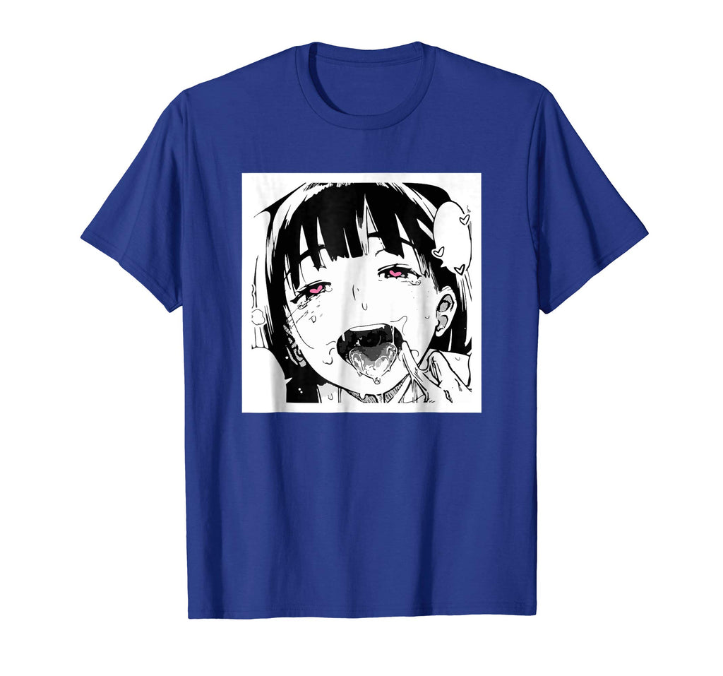 Ahegao T-Shirt Anime Funny Tee Hentai Cartoon Shirt