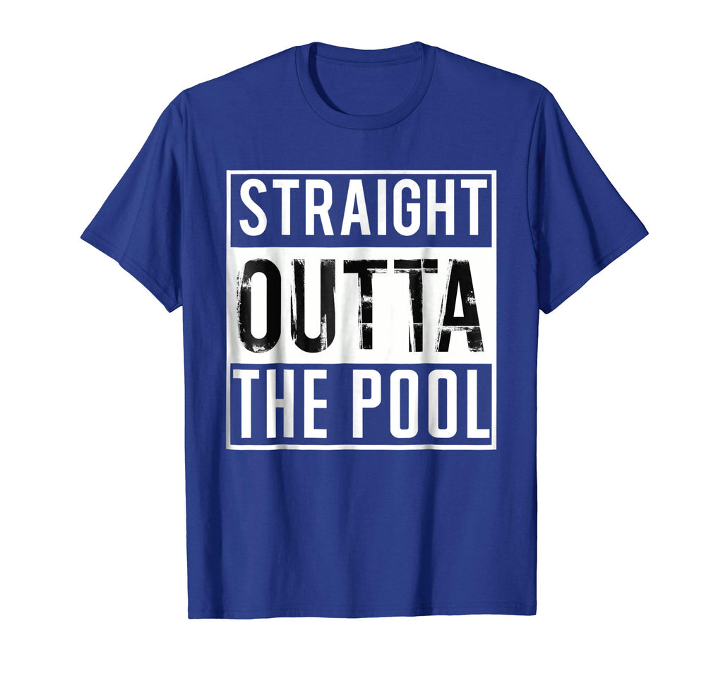 Straight Outta the Pool Swim Shirt Funny Swimming T-Shirt