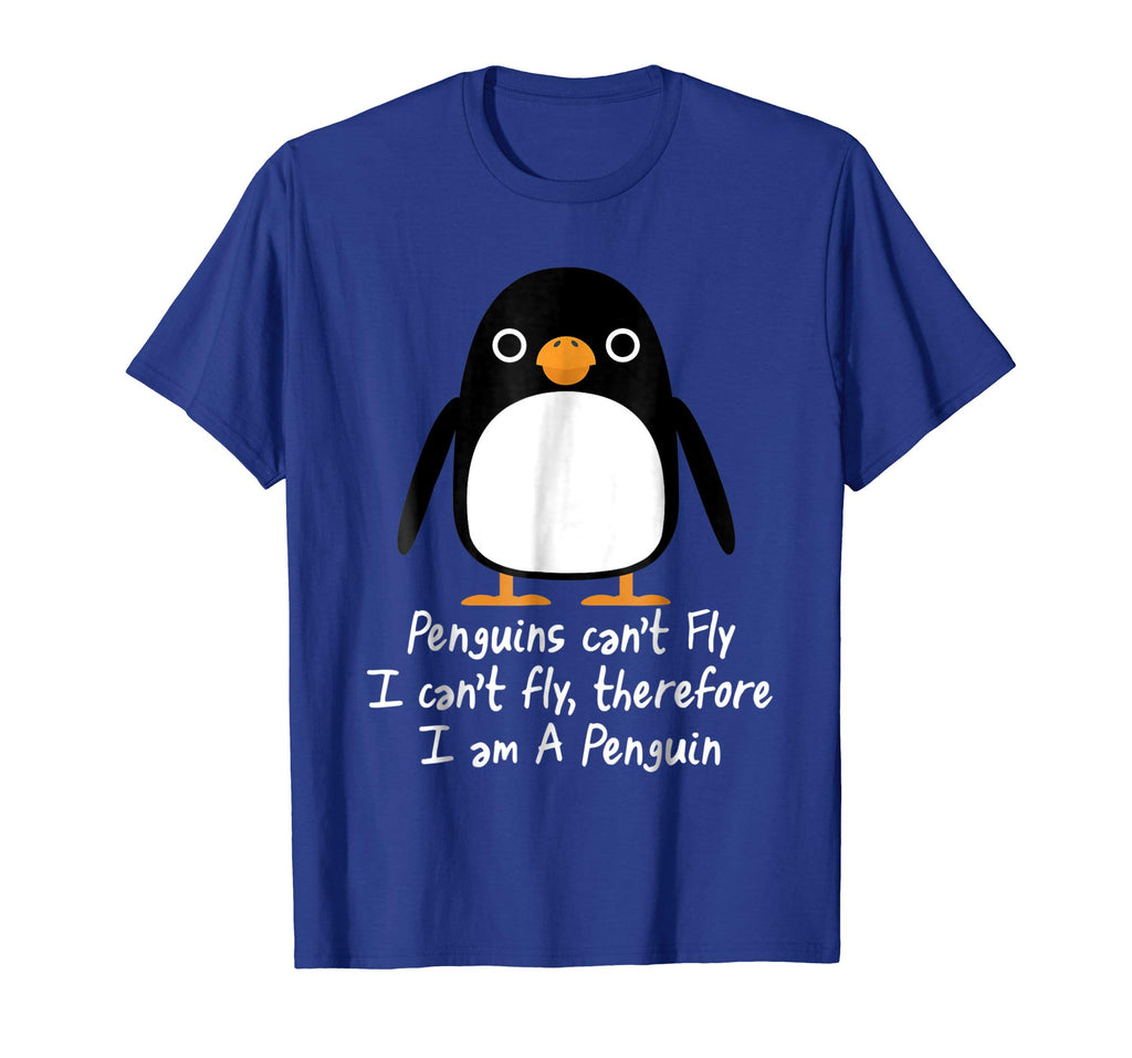 Funny Penguin T Shirt Cool I can't fly animal love gift tee
