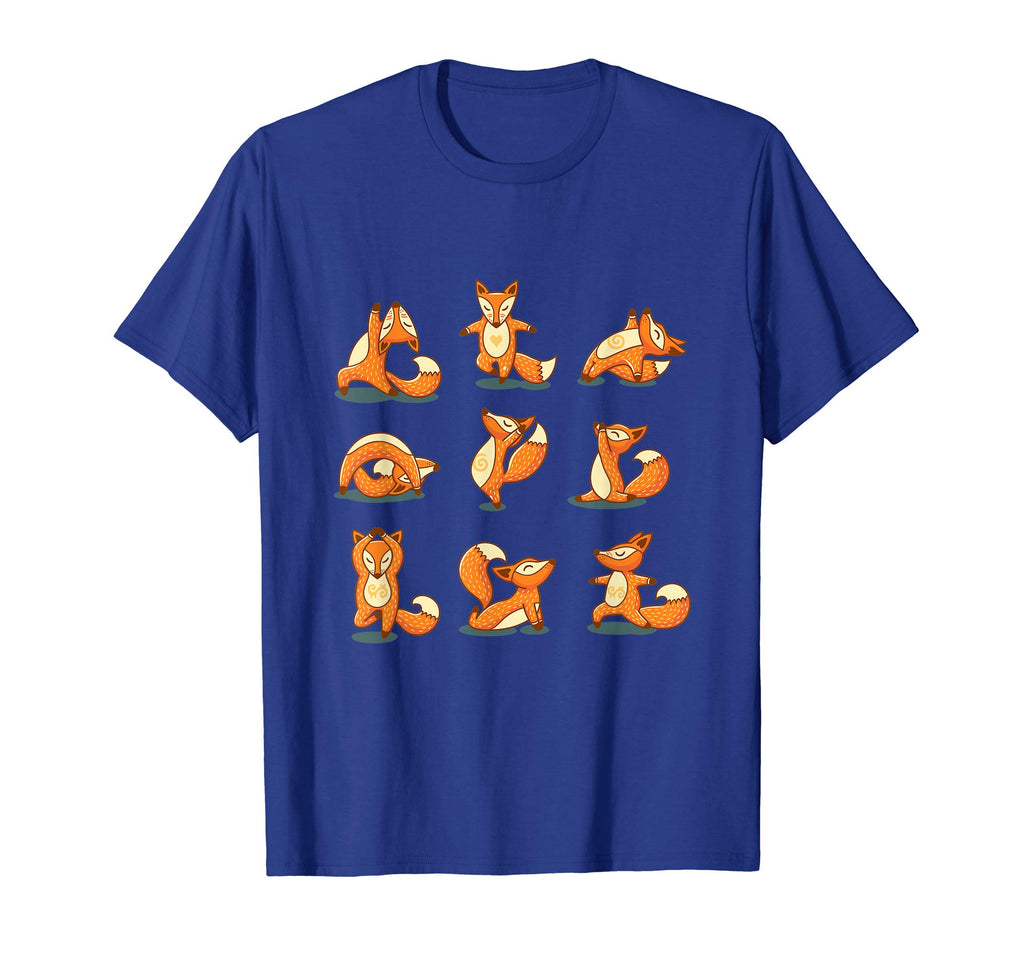 Yogi Fox Doing Yoga Exercise Funny Meditation T-Shirt