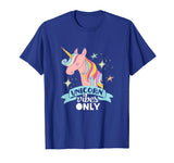 Funny Unicorn Vibes Only T-shirt With Rainbow Sparkles