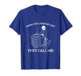 Mens HVAC Funny Shirt - When The Ladies Get Hot They Call Me