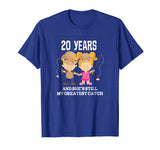 20th Wedding Anniversary Gift Funny Mens Fishing T-shirt