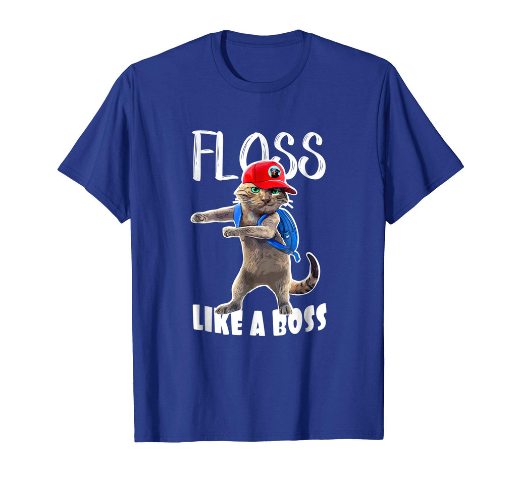 Funny Graphic T Shirt Flossing School Cat Floss like a Boss