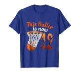 12th Birthday Basketball T-Shirt Funny 12 Years Old Gift