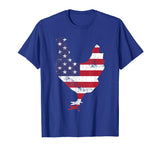 American Flag Chicken TShirts- Funny chicken shirt