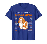 Anatomy Of A Lhasa Apso Dogs T Shirt Funny Gift