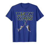 Meow Wars Funny Cat Men Women Kids T-Shirt