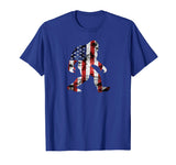 American Flag Bigfoot T-Shirt, Funny 4th of July Sasquatch