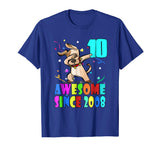 Awesome Since 2008- Funny 10th Birthday Shirt Girl Boy