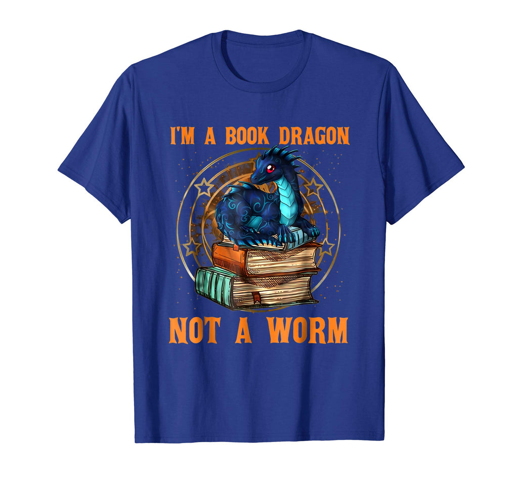 I'm A Book Dragon Not A Worm Funny T-Shirt
