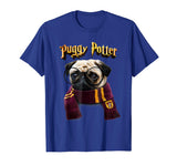 Puggy Potter magic wizard Pug Shirt - Funny Pug Tshirt