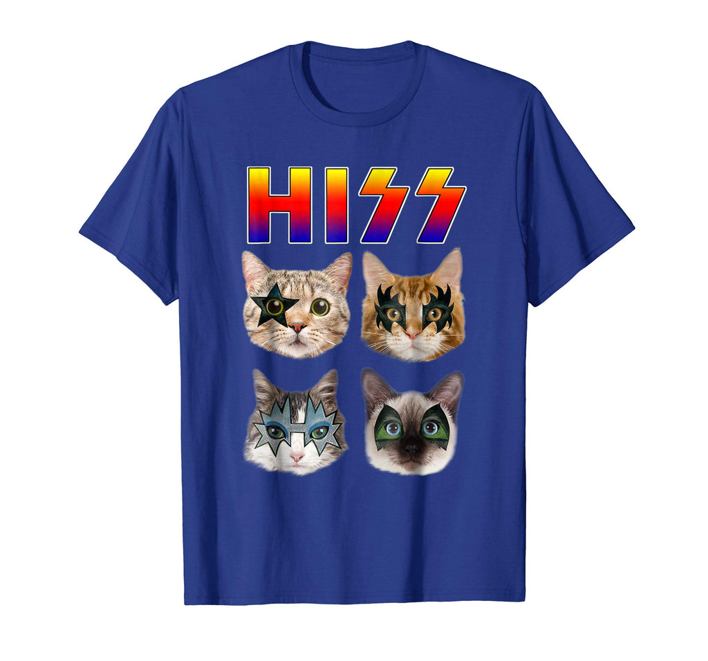 Hiss Funny Cats Kittens Rock Rockin T-shirt Gift Tee Pun