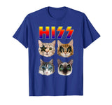 Hiss Funny Cats Kittens Rock Rockin T-shirt Gift Tee Pun