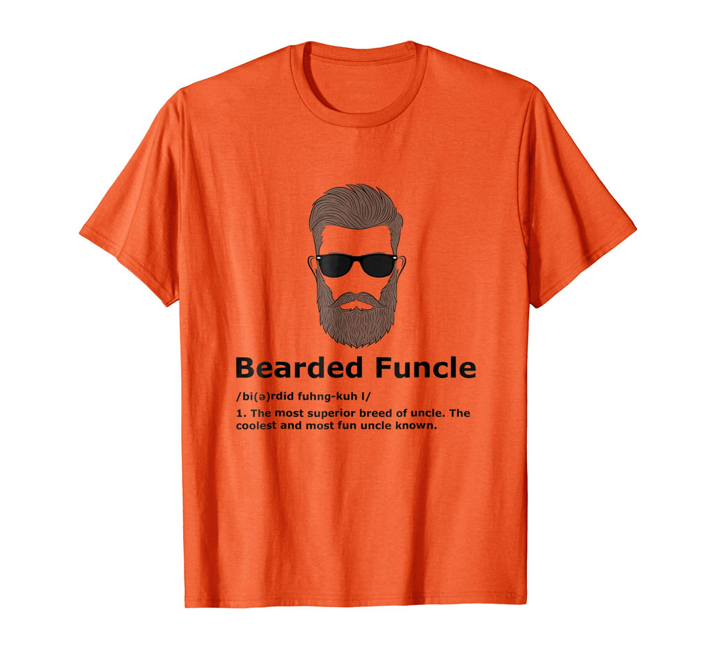 Mens Bearded Funcle Shirt Funny Uncle Definition T-Shirt