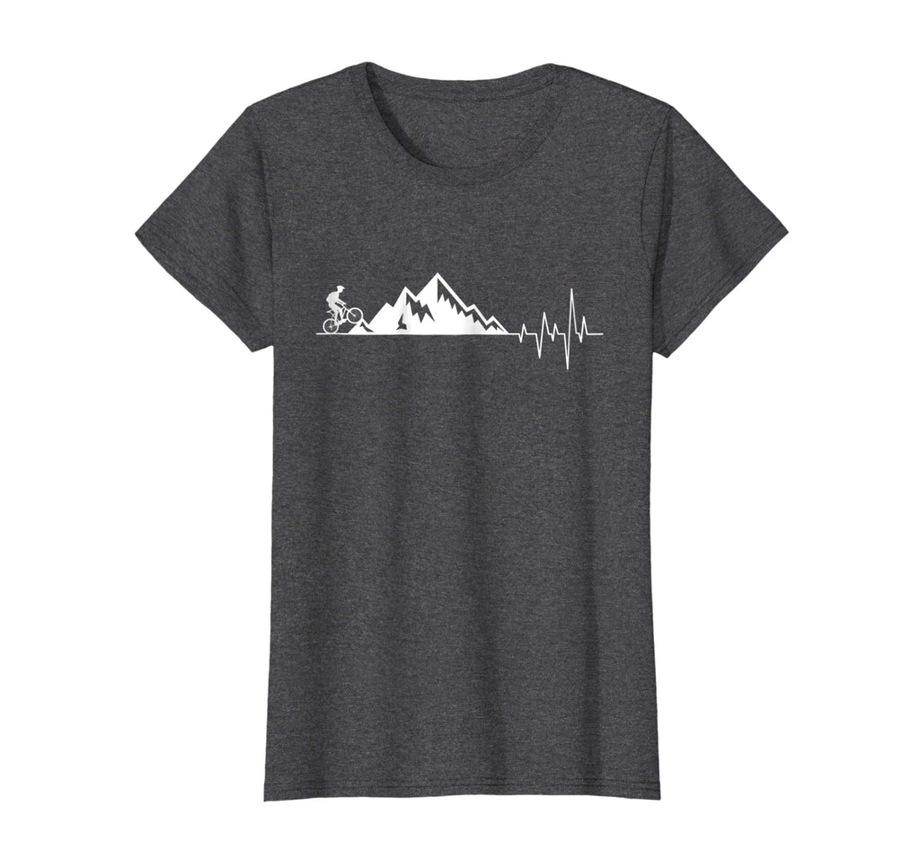 funny t-shirt for Mountain Bike Heartbeat for MTB Bikers