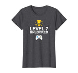 7th Birthday Level 7 Unlocked Funny T-shirt Gamer Gift Baby