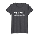 &quot;My ferret ate my homework&quot; funny polecat t-shirt