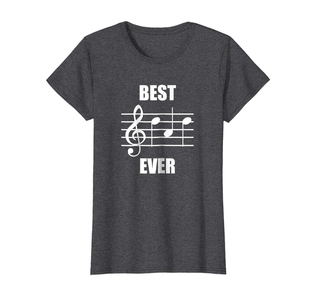 Best Dad Ever Treble Clef Musician Funny T-Shirt For Dad