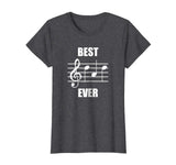 Best Dad Ever Treble Clef Musician Funny T-Shirt For Dad