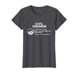 Civil Engineer Definition Funny Engineering T shirt