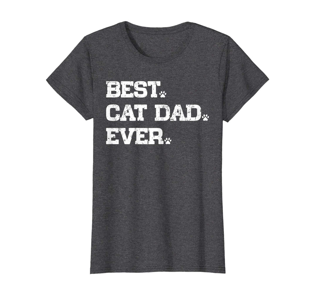 Best Cat Dad Ever Funny Cat Paws Lover Gift T-Shirt