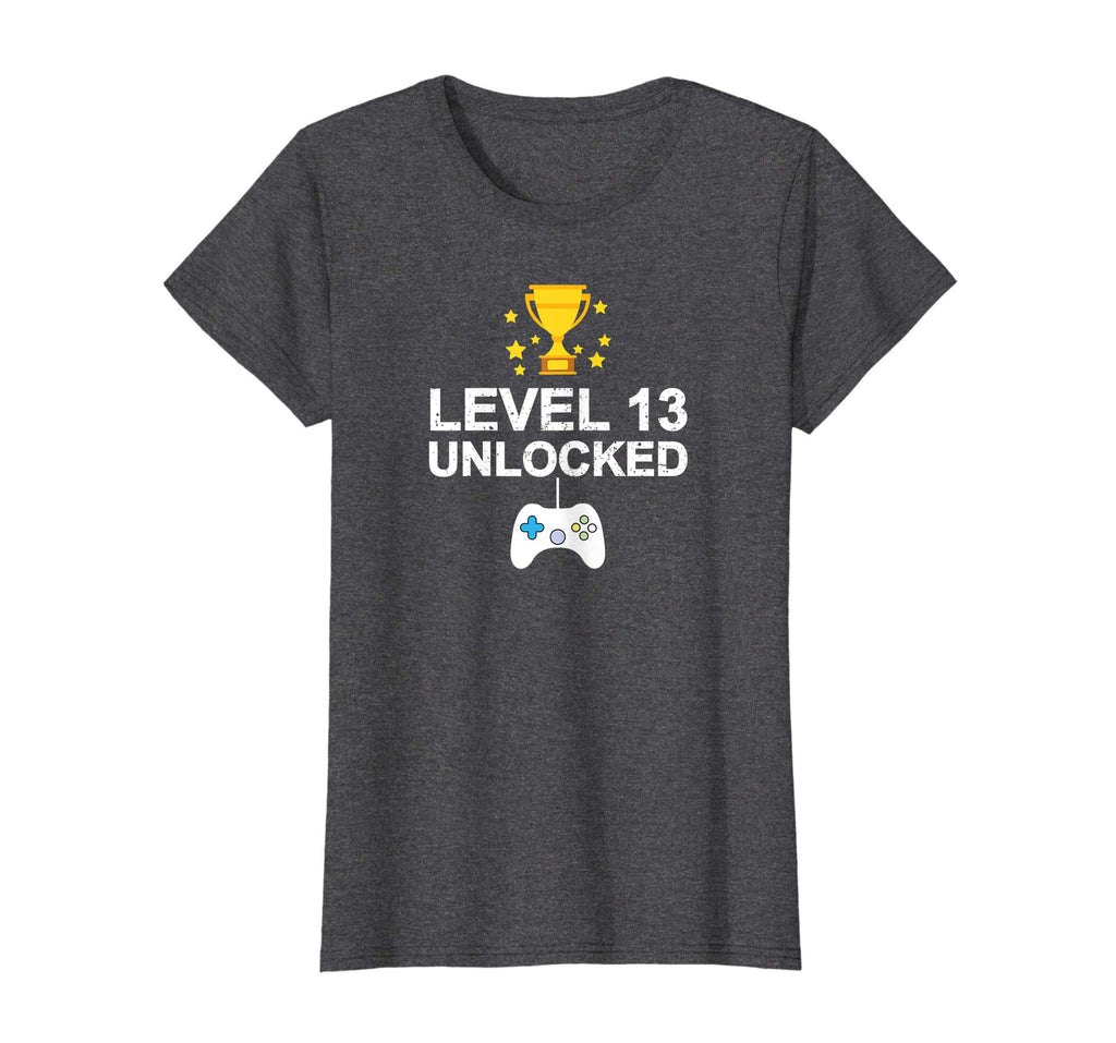13th Birthday Level 13 Unlocked Funny T-shirt Gamer Gift Kid
