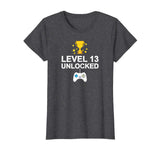 13th Birthday Level 13 Unlocked Funny T-shirt Gamer Gift Kid