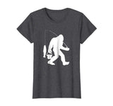 Bigfoot Fishing Shirt Funny Sasquatch and Fish