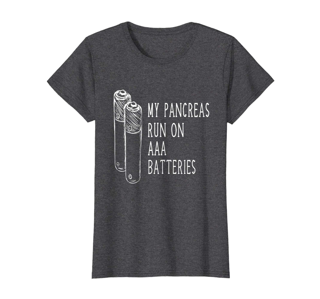 Funny Type 1 Diabetic Shirt - Pancreas Runs On AAA Batteries