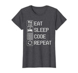 Code T-Shirt Eat Sleep Repeat Tshirt Funny Programmer