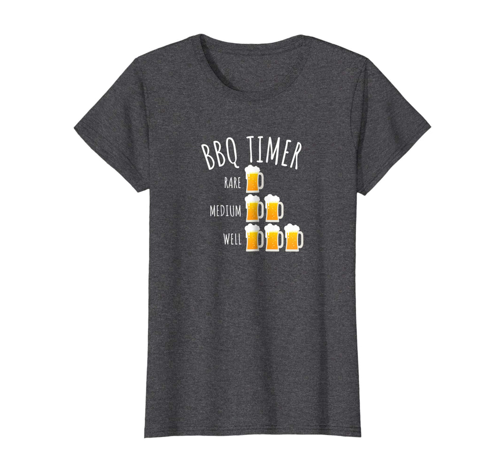 BBQ Timer Beer Drinking Funny Grilling T-Shirt