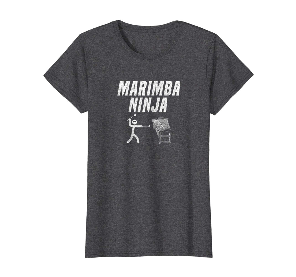 Marimba Ninja Funny Marching Band Percussion Gag T-Shirt