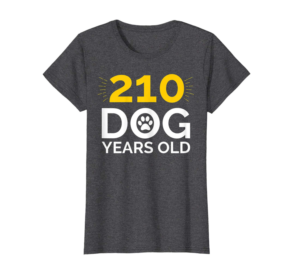 30th Birthday Gift Shirt, Funny 210 Dog Years Old T-Shirt