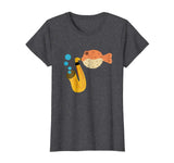 Blow Fish Playing Saxophone Music Funny Novelty T-Shirt