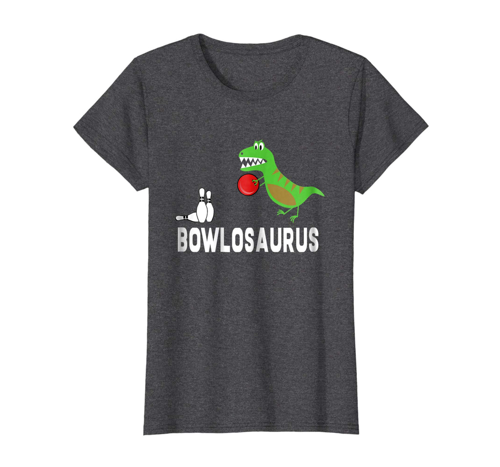 Funny Bowling Shirts Dinosaur Bowler T-Shirt Dino Gift Idea