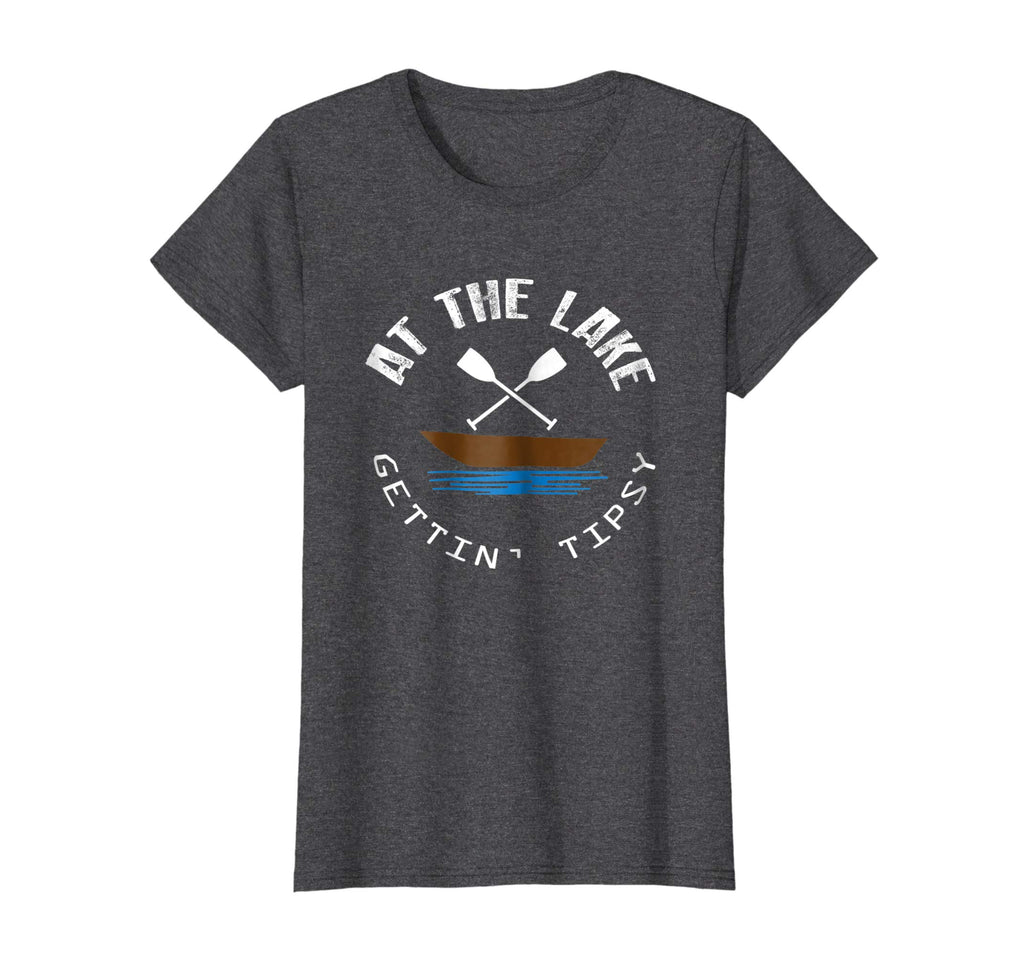 At The Lake Getting Tipsy Funny Boat Drinking T-Shirt