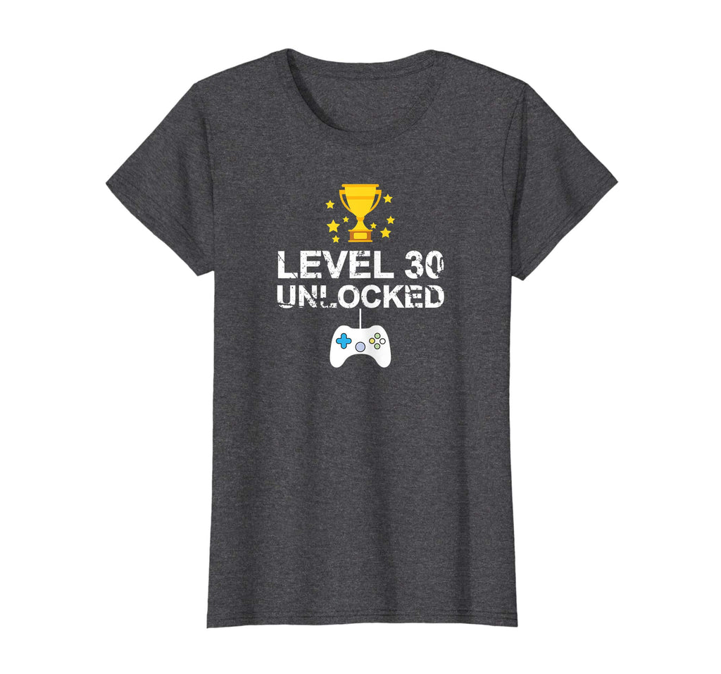 30th Birthday Level 30 Unlocked Funny T-shirt Gift Father