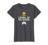 30th Birthday Level 30 Unlocked Funny T-shirt Gift Father
