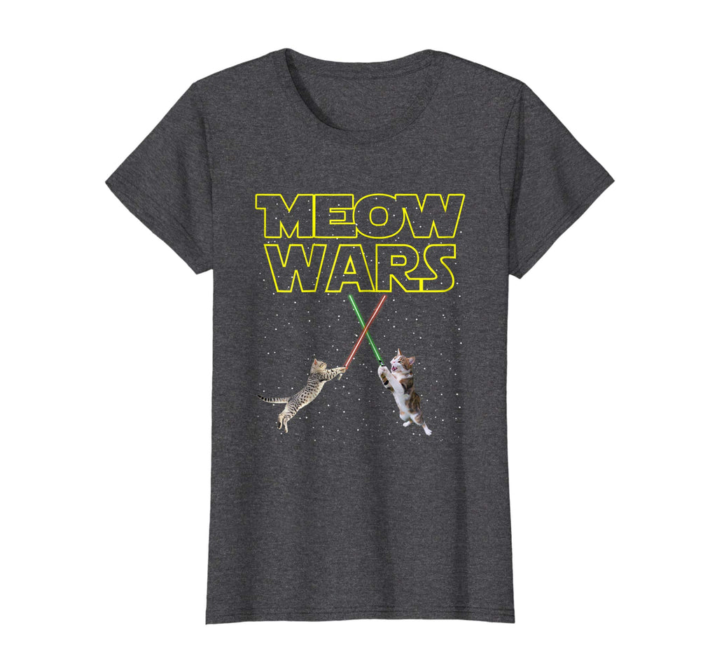 Meow Wars Funny Cat Men Women Kids T-Shirt