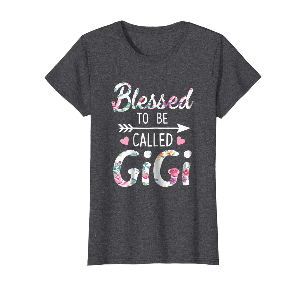 Blessed To Be Called Gigi Floral Grandma Funny T-Shirt