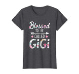Blessed To Be Called Gigi Floral Grandma Funny T-Shirt