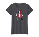 American Flag Bigfoot T-Shirt, Funny 4th of July Sasquatch