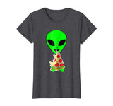Alien Pizza T-Shirts Funny Alien Eating Pizza T-Shirts