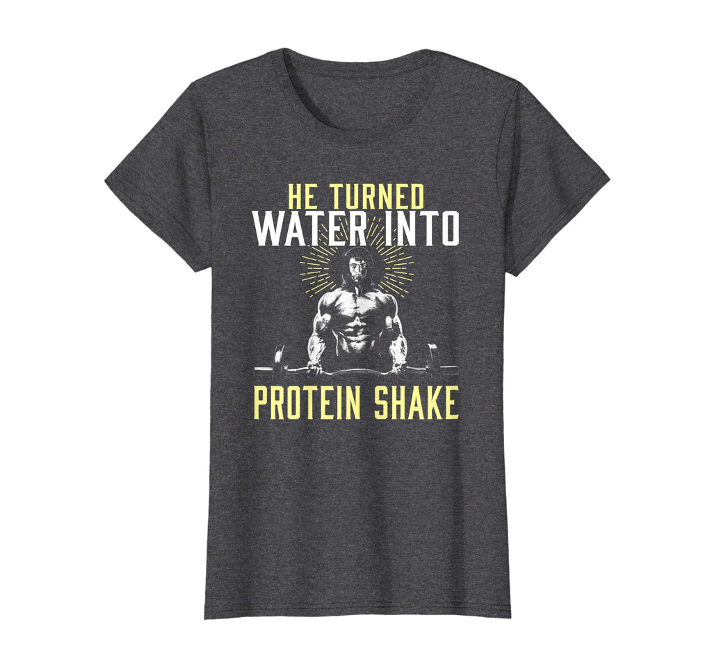 Muscle Weight Lifting Jesus Christian Funny Workout T-Shirt