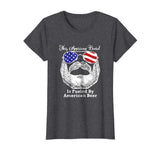 American Bearded and Fueled by Beer Funny Men T-Shirts